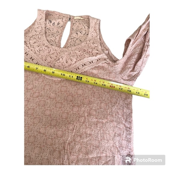 HOLLISTER Ladies Cold Shoulder Flutter Sleeves Baby Doll Top Rosey Pink Size M - Picture 10 of 11